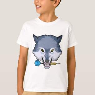 Wolf at Darts with Dart T-Shirt