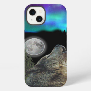 Wolf at night art iPhone 13 case