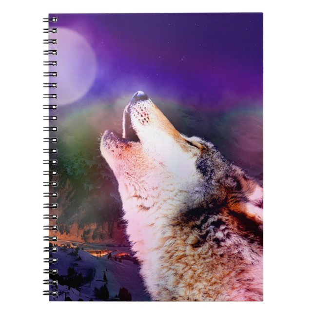 Wolf at night notebook (Front)
