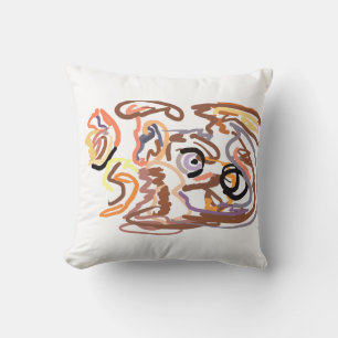 Wolf Autumn free Throw Pillow