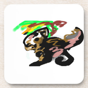 Wolf autumn joy coaster