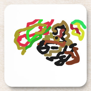 Wolf autumn love coaster