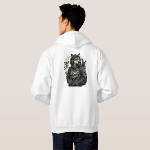 Wolf Back School Streetwear Hoodie