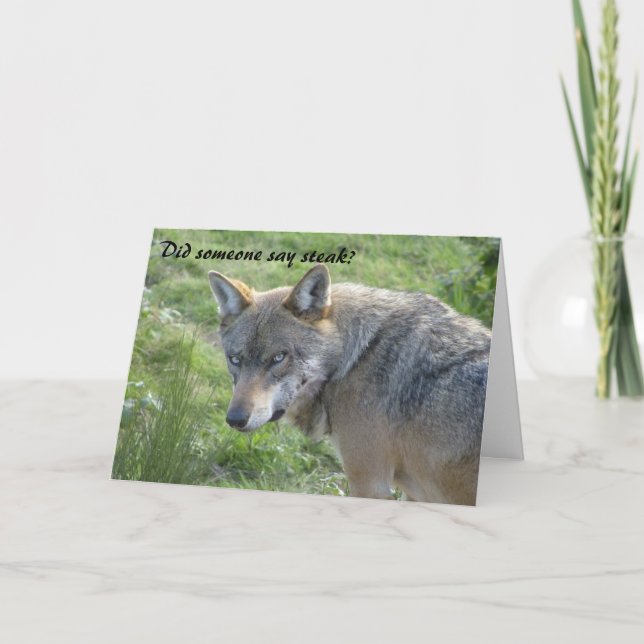 Wolf birthday card (Front)