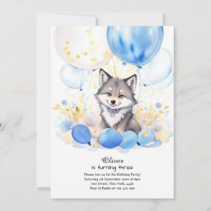 Wolf Birthday Invitation