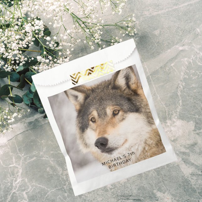 Wolf birthday party boy favour bag (Creator Uploaded)