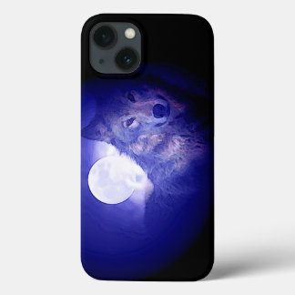 Wolf & Blue Night iPhone 13 Case