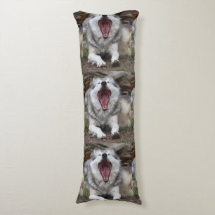 wolf body pillow