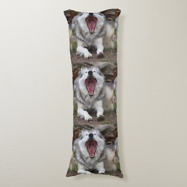 wolf body pillow (Front Vertical)