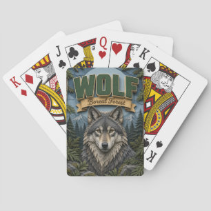 Wolf Boreal Forest POPCUT Playing Cards