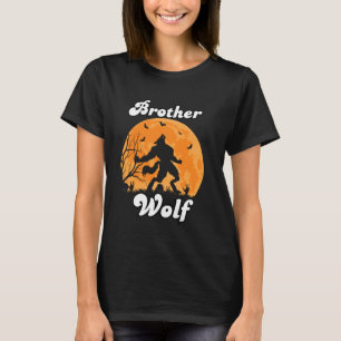 Wolf Brother Matching Tribe Wolves Camping Pack Mo T-Shirt