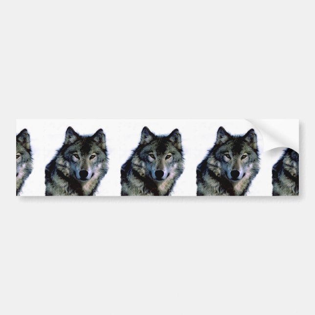 Wolf Bumper Sticker (Front)