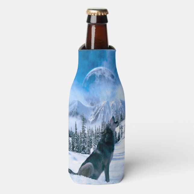 Wolf Call Bottle Cooler (Bottle Front)