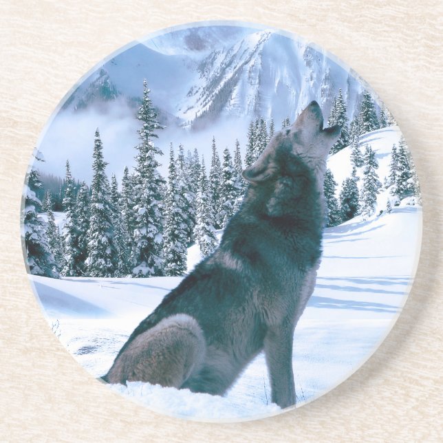 Wolf Call Coaster (Front)