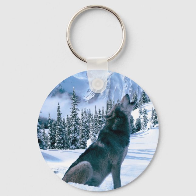 Wolf Call Keychain (Front)