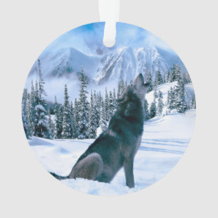 Wolf Call Ornament