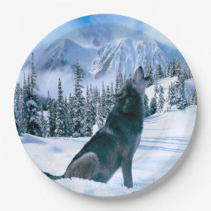 Wolf Call Paper Plate