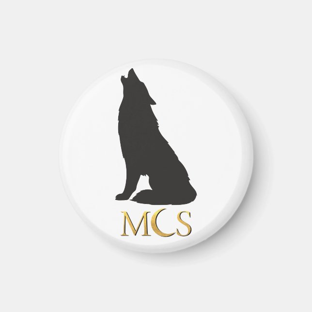 Wolf Calypso's Heart Magnet (Front)