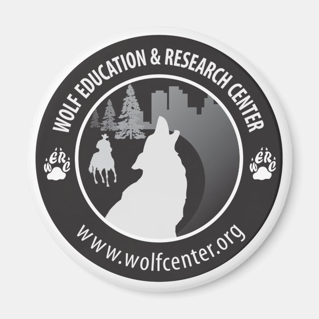 Wolf Centre Magnet (Front)