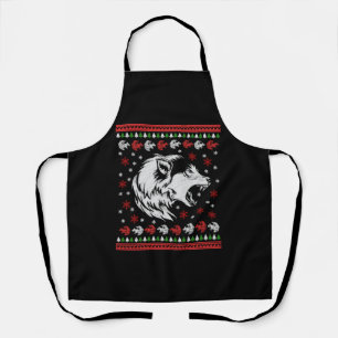 Wolf Christmas Apron
