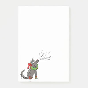 Wolf Christmas Funny Cute Kids Post-it Notes