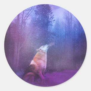 Wolf Christmas Stickers