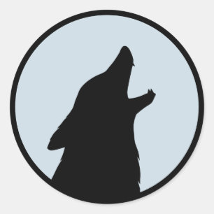 Wolf Classic Round Sticker
