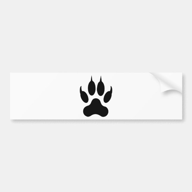 wolf claw bumper sticker (Front)