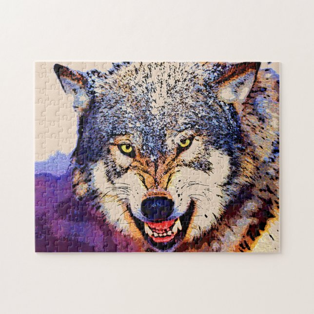 WOLF CLOSE-UP Puzzle (Horizontal)