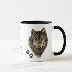 Wolf Code Quote, Wolves Animal Mug
