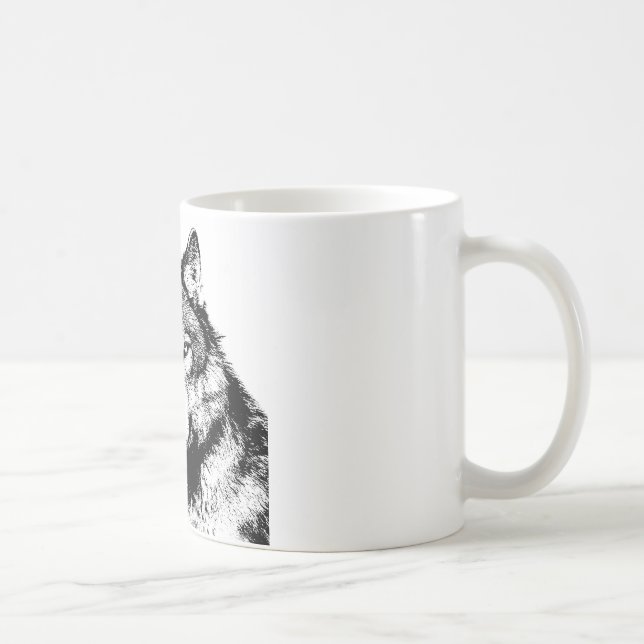Wolf Coffee Mug (Right)