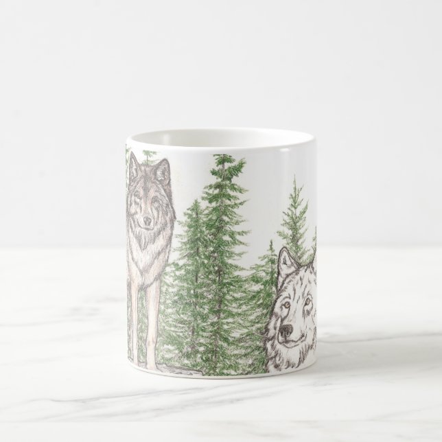 Wolf Coffee Mug Guidence (Center)