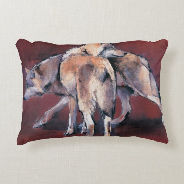 Wolf Composition 2001 Accent Pillow (Front)