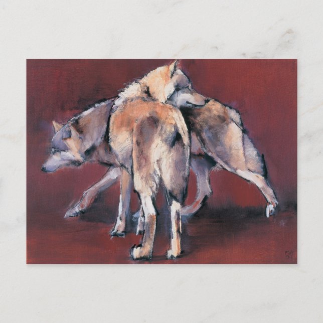 Wolf Composition 2001 Postcard (Front)