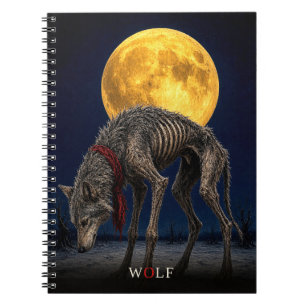 Wolf Cravat gothic Surreal Notebook
