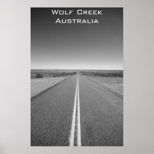Wolf Creek Australia - Black and White - Poster