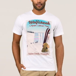 Wolf Creek Olympic National Park Travel poster. T-Shirt