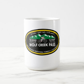 WOLF CREEK PASS- RIO GRANDE NF, CO -"OVAL" COFFEE MUG