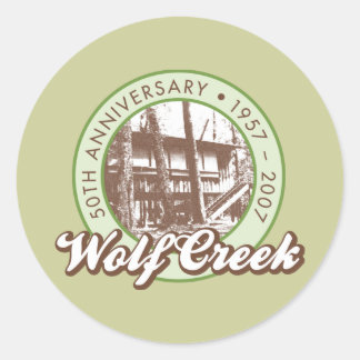 Wolf Creek Round Sticker
