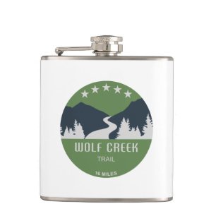Wolf Creek Trail Dayton Ohio Hip Flask