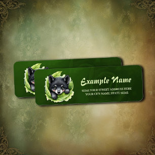 Wolf cub in the green