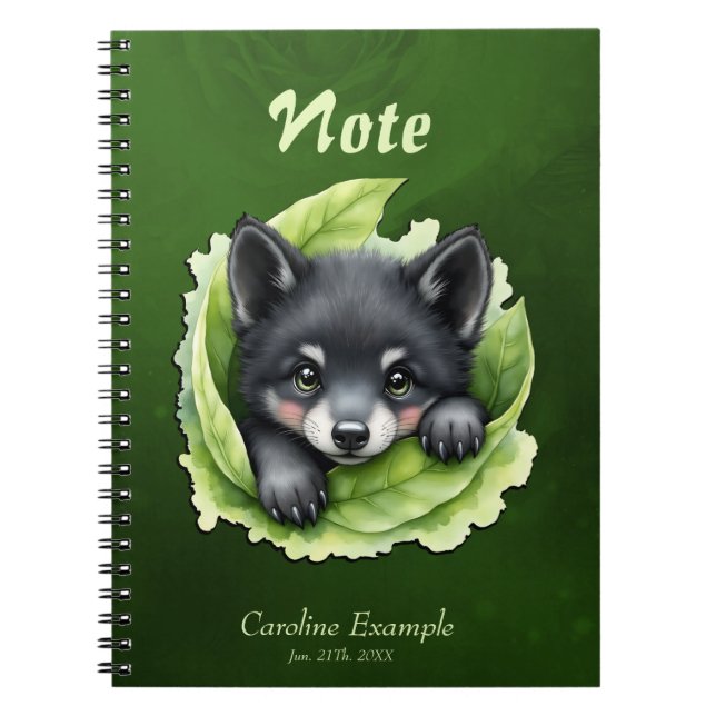Wolf cub in the green notebook (Front)