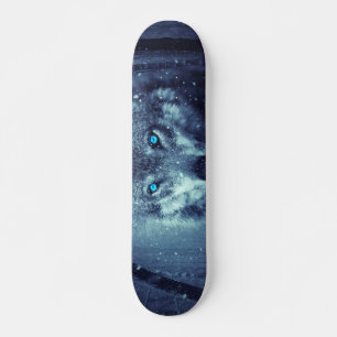 Wolf Dans Le Skateboard De Neige