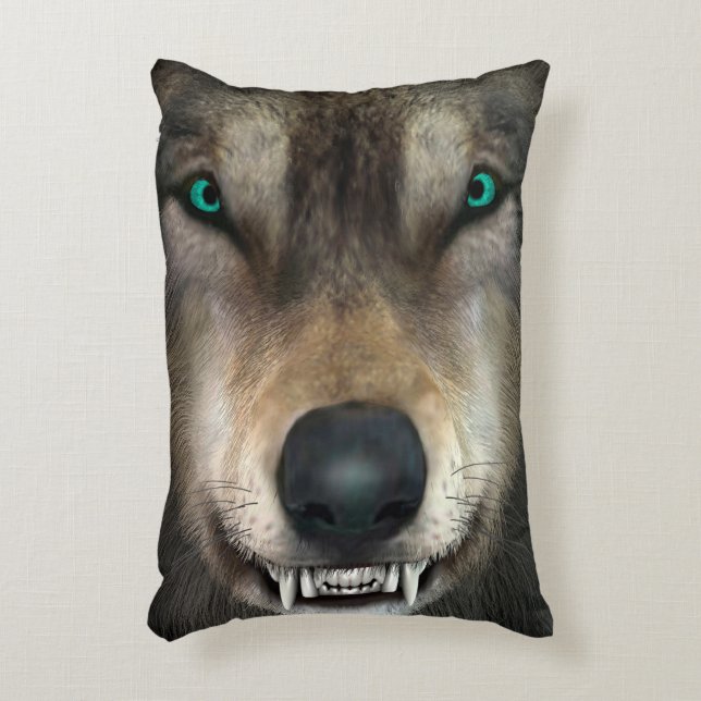 Wolf Decorative Pillow (Front(Vertical))
