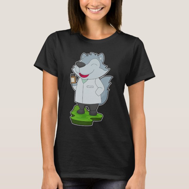 Wolf Doctor Medicine T-Shirt (Front)