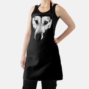 Wolf Dog Art Aprons Wolf Pup Aprons & Gifts