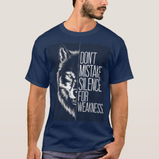 Wolf Don’t Mistake Silence for Weakness T-Shirt