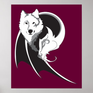 Wolf & Dragon Print