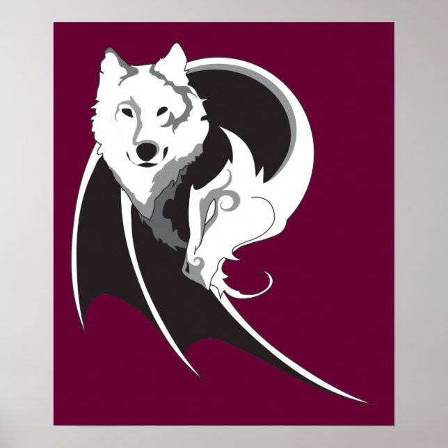 Wolf & Dragon Print (Front)