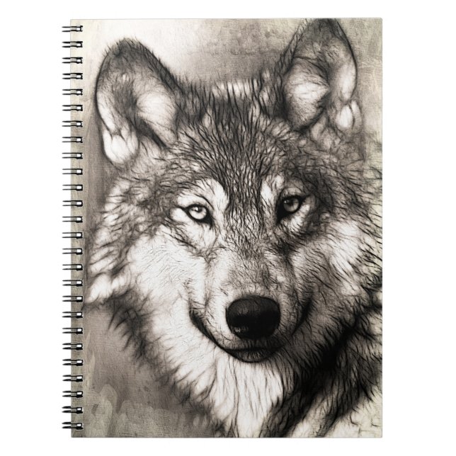 Wolf Drawing Notebook (Front)